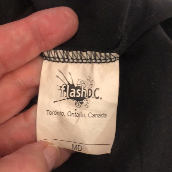 🇨🇦Black Top with Large Metallic adjustable cowl neck , size M/L - Picture 6 of 10